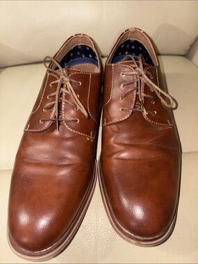 Curt&Larson Men's Brown Leather Derby Shoes - Classic Lace-Up